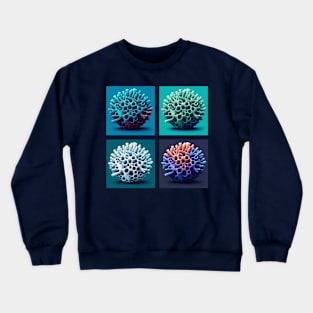 Pop Calcareous Sponge Art - Cool Underwater Crewneck Sweatshirt